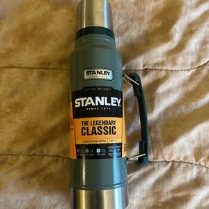 Stanley Green and Silver Vacuum Bottle